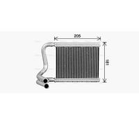 Heater core Brazed cooling fins HY6594 AVA QUALITY COOLING for HYUNDAI i20 I