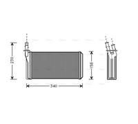 HEAT EXCHANGER INTERIOR HEATING LC6074 FOR ALFA ROMEO LANCIA 2.0L 4cyl 166 2.4L