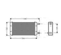 AVA COOLING SYSTEMS MS6108 Heater matrix