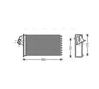 AVA Cabin Heater Core MSA6355 for MERCEDES-BENZ V-SERIES W638 (1997) V230 2.3 e