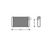 AVA Cabin Heater Core OLA6116 for OPEL OMEGA (1986) 2.3 etc