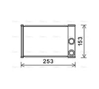 AVA Cabin Heater Core OLA6680 for OPEL INSIGNIA (2009) 2.8 ECOTEC etc