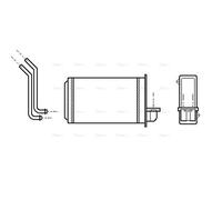 AVA COOLING SYSTEMS PEA6088 Heater matrix