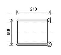 AVA Cabin Heater Core RT6629 for DACIA SANDERO (2013) 1.2 LPG etc