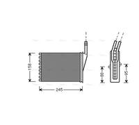 AVA Cabin Heater Core RTA6249 for RENAULT ESPACE (1997) 2.2 TD etc