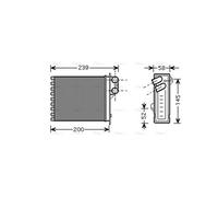 AVA Cabin Heater Core RTA6398 for DACIA LOGAN MCV (2005) 1.5 DCI etc