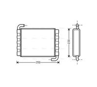 AVA Cabin Heater Core SC6006 for SCANIA 3-SERIE (1988) K113CLB etc