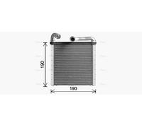 AVA Cabin Heater Core VN6424 for VW GOLF (2013) 1.2 TSI BLUEMOTION etc