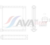 AVA Cabin Heater Core VN6472 for AUDI/CUPRA/SEAT/SKODA/VW etc