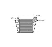 AVA Charge Air Cooler With Brazed Aluminium Fins Fits Audi Seat Skoda VW AIA4200