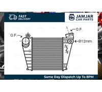 AVA Charge Air Cooler With Brazed Aluminium Fins Fits Audi Seat Skoda VW AIA4200