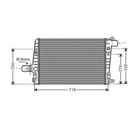 AVA Charge Air Intercooler AI4136 for AUDI A6 C5 (1997) A6 2.5 TDI etc