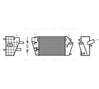 AVA Charge Air Intercooler AIA4187 for AUDI A4 B6 (2001) A4 2.5 TDI etc