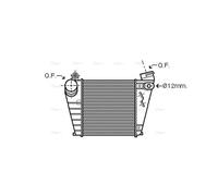 AVA Charge Air Intercooler AIA4200 for SEAT LEON (1999) 1.9 TDI etc