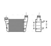AVA Charge Air Intercooler AIA4221 for AUDI A4 B6 (2001) A4 1.9 TDI etc