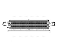 AVA Charge Air Intercooler AIA4319 for AUDI A4 B8 (2008) A4 2.7 TDI etc