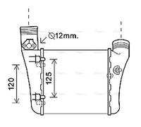 AVA Charge Air Intercooler AIA4333 for Seat Exeo (2009) 2.0 TDi