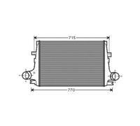 AVA Charge Air Intercooler ALA4096 for ALFA ROMEO 159 (2006) 2.4 JTDM etc