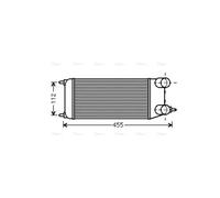 AVA Charge Air Intercooler CN4264 for Citroen Dispatch (2007) 1.6 HDi