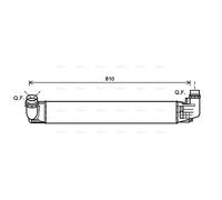 AVA Charge Air Intercooler DAA4009 for RENAULT DUSTER (2011) 1.5 DCI etc