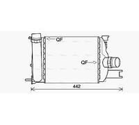AVA Charge Air Intercooler DAA4013 for DACIA DUSTER (2010) 1.5 DCI etc