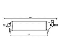 AVA COOLING SYSTEMS DN4409 Intercooler