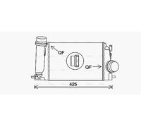 AVA Charge Air Intercooler DN4442 for NISSAN QASHQAI (2014) 1.5 DCI etc