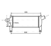 AVA Charge Air Intercooler DNA4339 for NISSAN NAVARA (2005) 2.5 DCI etc