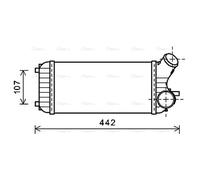 AVA Charge Air Intercooler FD4472 for FORD GRAND C-MAX (2011) 1.6 TDCI etc