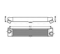 AVA COOLING SYSTEMS FTA4360 Intercooler