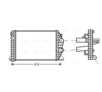 AVA Charge Air Intercooler ME4166 for MERCEDES-BENZ ATEGO-SERIES (1998) ATEGO 10