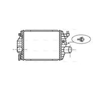 AVA Charge Air Intercooler MS4357 for MERCEDES-BENZ V-SERIES W638 (1997) V230 2.