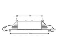 AVA Charge Air Intercooler MSA4295 for MERCEDES-BENZ C-SERIES S202 (1994) C200 2