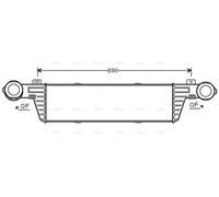 AVA Charge Air Intercooler MSA4296 for MERCEDES-BENZ E-SERIES S210 (1996) E270 2