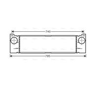 AVA Charge Air Intercooler MSA4370 for MERCEDES-BENZ VIANO W639 (2004) VIANO 2.2