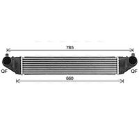 AVA Charge Air Intercooler OL4713 for VAUXHALL ASTRA (2016) 1.4 ECOTEC etc