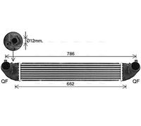 AVA Charge Air Intercooler OL4719 for VAUXHALL ASTRA (2016) 1.4 ECOTEC etc