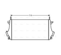 AVA Charge Air Intercooler OLA4476 for Opel Insignia (2009) 2.0 Ecotec