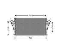 Charge Air Cooler Fits Cadillac BLS Wagon FIAT Croma AVA Clever Choice OLA4491