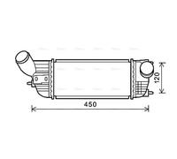 AVA Charge Air Intercooler PE4362 for Citroen C5 (2008) 2.0 HDi