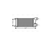 AVA Charge Air Intercooler PEA4337 for CITROËN BERLINGO (2008) 1.6 HDI etc