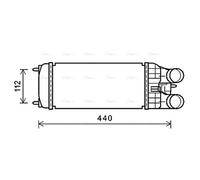 AVA Charge Air Intercooler PEA4361 for Citroen C3 (2010) 1.4 E-HDI/HDI