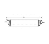 AVA Charge Air Intercooler RTA4498 for OPEL MOVANO (2010) 2.3 CDTI etc