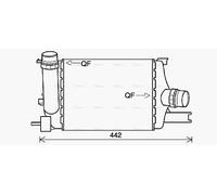 AVA Charge Air Intercooler RTA4602 for DACIA DUSTER (2010) 1.2 TCE etc