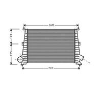 AVA Charge Air Intercooler SBA4047 for SAAB 9-5 (1998) 2.2 TID etc