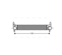 AVA Charge Air Intercooler STA4039 for SEAT IBIZA (2008) 1.4 TDI etc