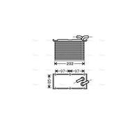 AVA Charge Air Intercooler VN4397 for SEAT LEON (2005) 1.4 TFSI etc