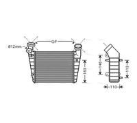 AVA Charge Air Intercooler VNA4216 for VW PASSAT ESTATE/VARIANT (2001) 1.8 etc