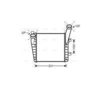AVA Charge Air Intercooler VNA4263 for VW TOUAREG (2003) 3.0 TDI etc