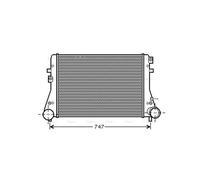 AVA Charge Air Intercooler VNA4306 for VW GOLF (2009) 1.6 TDI etc